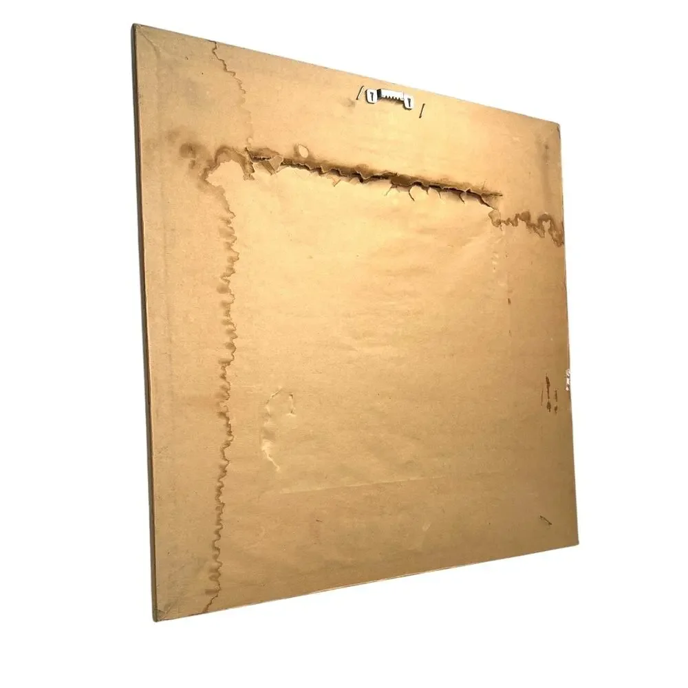 40's-50' vintage wall handing mirror pastel mint green verdigris embossed wooden